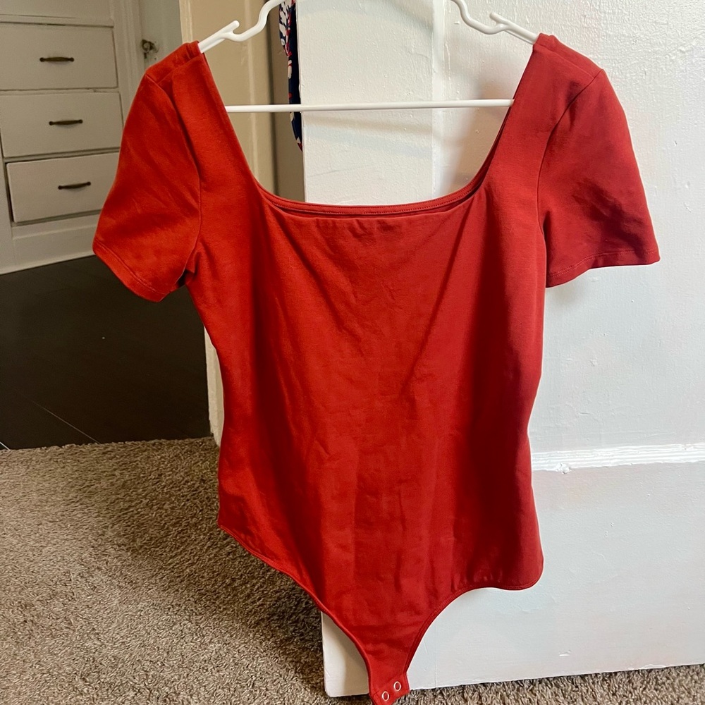 Dark Rusty Orange Express Bodysuit for Women